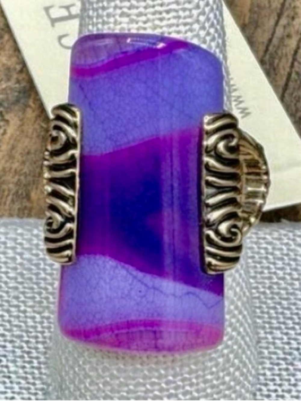 Studio Barse Purple Agate Statement Ring - Women's Fashion Jewelry